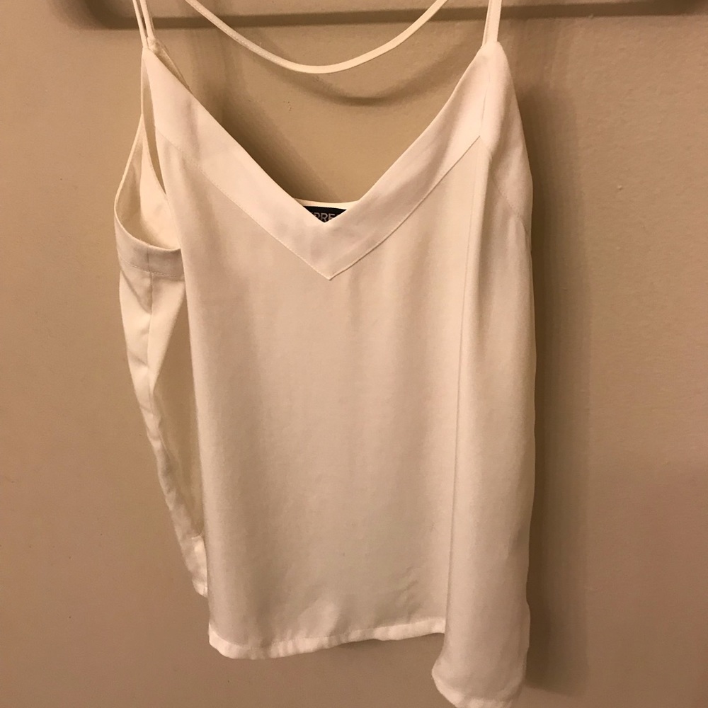 White express tan top